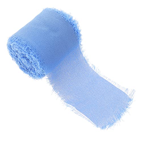Holibanna DIY Dekoratives Band Chiffon mit Fransen für Hochzeitsdekoration Geschenkverpackung und Kunsthandwerksprojekte Leicht und Tragbar Vielseitig von Holibanna