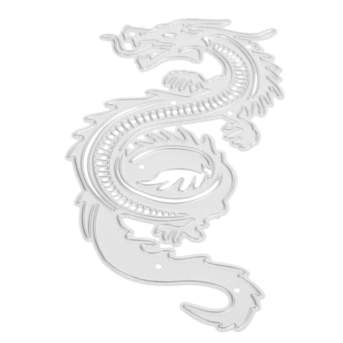 Holibanna DIY Drachen Stanzform Metall Langlebige Stanzschablone für Bastelbedarf Wiederverwendbar und Verschleißfest für Scrapbooking und Kinderprojekte Drachenjahr von Holibanna