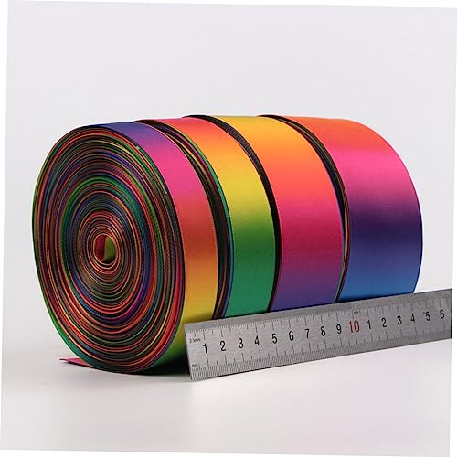 Holibanna DIY Geschenkband Farbverlauf Regenbogen Satinband Doppelseitig für Geschenkverpackung Tortendeko Bastelprojekte Hochzeiten und Partydekoration Holibanna DIY Geschenkband Farbverlauf Regenbogen Satinband Doppelseitig für Geschenkverpackung Tortendeko Bastelprojekte Hochzeiten und Partydekoration von Holibanna