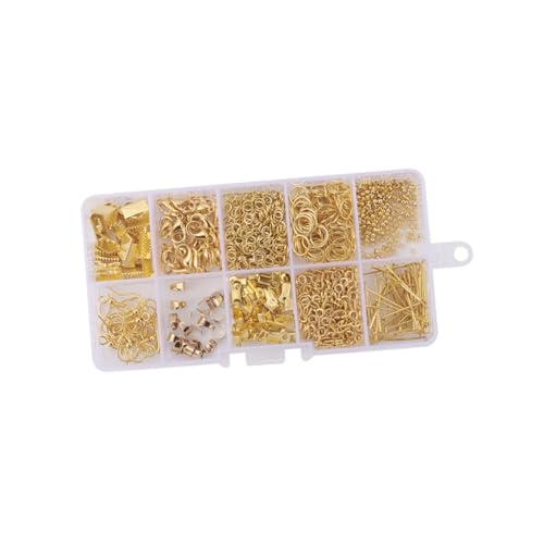 Holibanna DIY Metallohrstecker Zubehör Set Goldene Ohrstecker Bastelmaterialien für Ohrringe mit Werkzeug Perfektes für Valentinstag Muttertag und Besondere Anlässe Holibanna DIY Metallohrstecker Zubehör Set Goldene Ohrstecker Bastelmaterialien für Ohrringe mit Werkzeug Perfektes für Valentinstag Muttertag und Besondere Anlässe von Holibanna