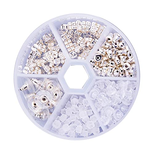 Holibanna DIY Ohrstecker Zubehör Set Leichtem Sichere und Langlebige Ohrring Rohlinge für Schmuckherstellung Modisch Bastelset für Damen mit Mehreren Ohrlöchern von Holibanna