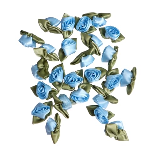 Holibanna DIY Satinband Tulpen Blumen Zweifarbige Handgemachte Dekoblumen mit Blättern für Kleidung Basteln Geschenkverpackungen Karten Blau Holibanna DIY Satinband Tulpen Blumen Zweifarbige Handgemachte Dekoblumen mit Blättern für Kleidung Basteln Geschenkverpackungen Karten Blau von Holibanna