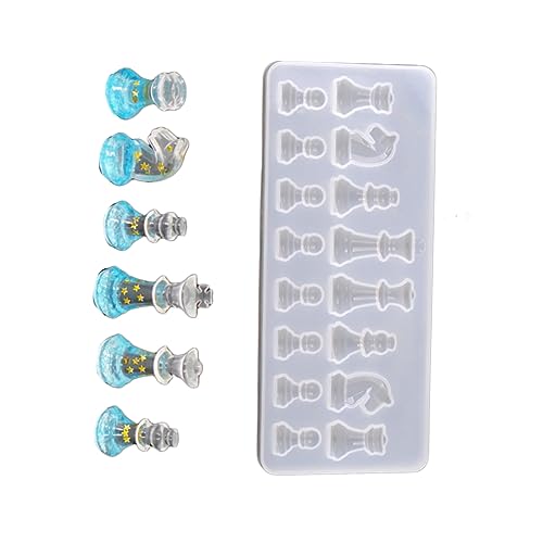 Holibanna DIY Schach Silikonform Kreative Handgemachte Gießform für Bastelprojekte Langlebig Leicht zu Reinigen für Schachfiguren von Holibanna