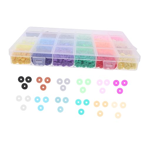 Holibanna DIY Schmuck Perlen Farben Polymer Perlen Lose Perlen für Armband und Halskettenherstellung Handgefertigte Schmuckzubehör für Bastel von Holibanna