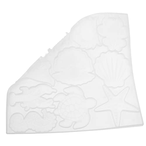 Holibanna DIY Silikonform für Meeres Tier Schlüsselanhänger Flexible Epoxidharz Gießform Langlebig und Rutschfest für Handgemachte Bastelprojekte Weiß von Holibanna