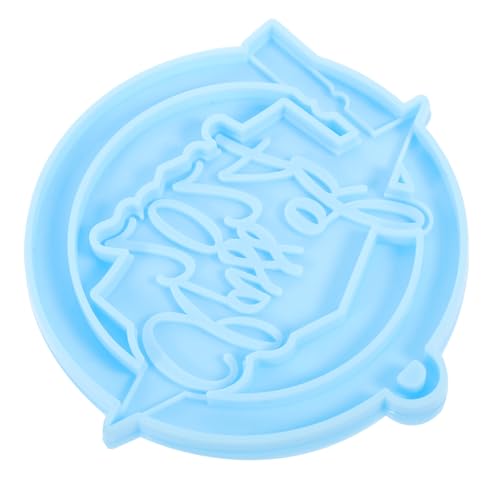Holibanna DIY formen bastelzeug handwerkskunst decor Gießform für Schlüsselanhänger silikonmuffinformen Schlüsselbund Name Abschluss Kette Silikonform handwerkliche Form Kieselgel Blue von Holibanna