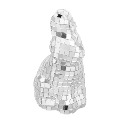 Holibanna Dekorative Kaninchenfigur Spiegeloberfläche Glitzernde Osterdeko Für Partys Und Niedliche Hasenstatue Als Tischdekoration Geschenkidee Für Und Familie von Holibanna