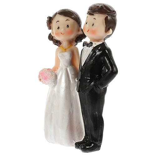 Holibanna Dekorative Paarpuppe aus Harz Hochzeitskuchendekoration Langlebige Figur für Hochzeiten und Verlobungen Stilvolles für Freunde Desktop und Feiern Holibanna Dekorative Paarpuppe aus Harz Hochzeitskuchendekoration Langlebige Figur für Hochzeiten und Verlobungen Stilvolles für Freunde Desktop und Feiern von Holibanna