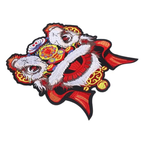 Holibanna Dekorativer Löwe Aufnäher Bestickter Patch für Kleidung Applikation zum Aufnähen zum Reparieren und Verzieren Vielseitig für Jeans Taschen Jacken und Mehr von Holibanna