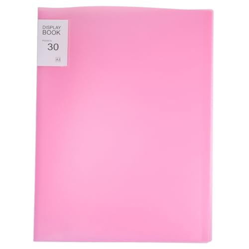 Holibanna Diamantmalerei-aufbewahrungsbuch Diamant-kunsthalter Großer Portfolioordner Für Kunstwerke Speicher Buch Bildalbumbuch Ausstellungsbuch Portfolio-buch Ordner Buch Rosa Plastik von Holibanna