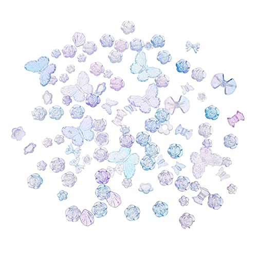Holibanna Diy Acrylperlen mit Transparenten Farbverlaufenden Schmetterlingsblüten Handarbeitszubehör für Armbänder und für Basteln und Schmuckherstellung Holibanna Diy Acrylperlen mit Transparenten Farbverlaufenden Schmetterlingsblüten Handarbeitszubehör für Armbänder und für Basteln und Schmuckherstellung von Holibanna