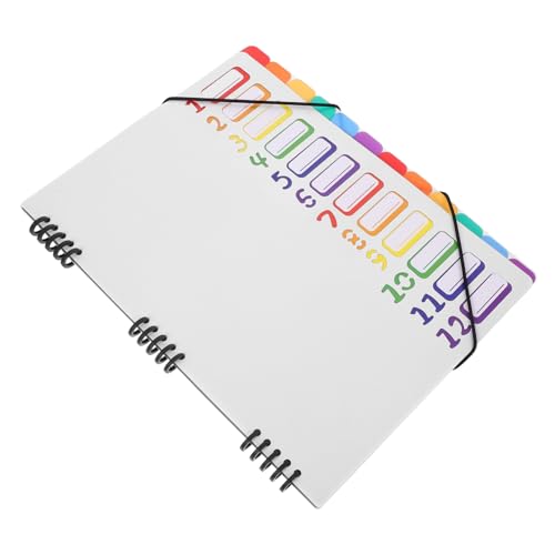 Holibanna Dokumentenmappe mit Lagigem Ringbuch Robuster PP Ordner zur Systematischen Organisation Mehrschichtiger Dokumenten Organizer in Weiß für Büro Schule und Studium Holibanna Dokumentenmappe mit Lagigem Ringbuch Robuster PP Ordner zur Systematischen Organisation Mehrschichtiger Dokumenten Organizer in Weiß für Büro Schule und Studium von Holibanna