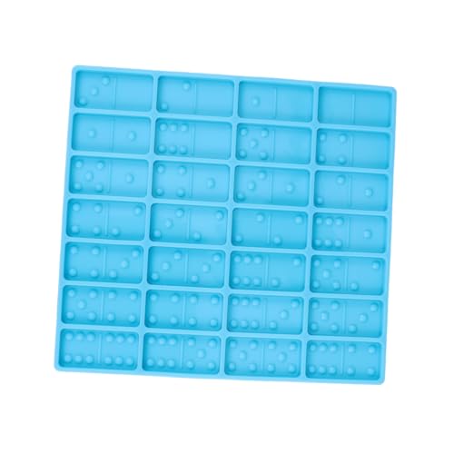 Holibanna Domino Silikonform Flexibel Transparent für DIY Epoxidharz Dominoformen Bastelprojekte Kreative Gießform für Individuelle Schmuck Dekorationsideen von Holibanna