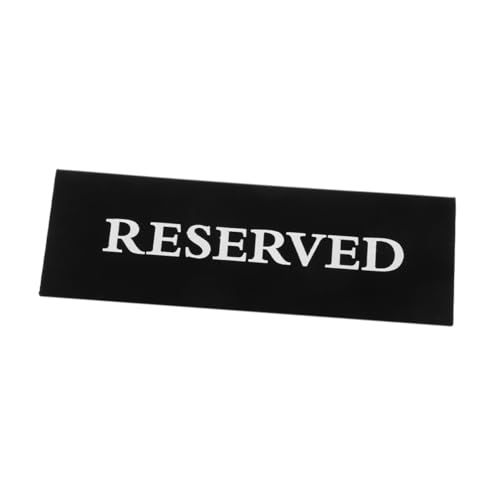 Holibanna Dreieckskarte reserviert schild Schilder für reservierte Stühle Hochzeit reservierte Schilder Restauranttischschilder Hochzeitstischdekoration Reserviertes Zeltschild Acryl Black von Holibanna
