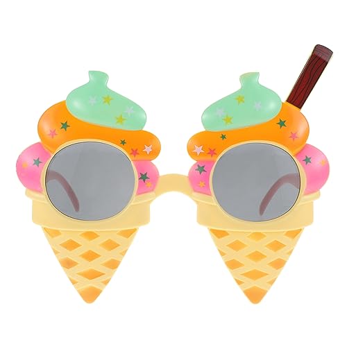 Holibanna Eiscreme Sonnenbrille Cosplay Partybrille für Geburtstagsfeiern Foto Requisiten Hochwertigem Festival Events Witzige Accessoires für Unvergessliche von Holibanna