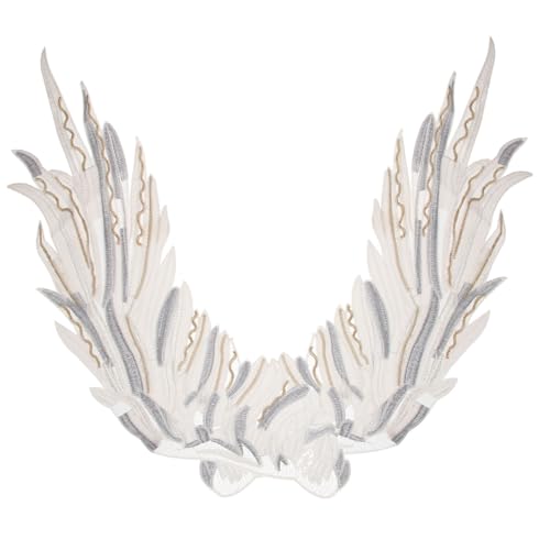 Holibanna Embroidered Angel Wing Patch Filigrane Spitze Applikation zum Aufnähen Vielseitiger Reparaturflicken für Kleidung DIY Verzierungen Graue Spitzenornamente Textil Dekoration Holibanna Embroidered Angel Wing Patch Filigrane Spitze Applikation zum Aufnähen Vielseitiger Reparaturflicken für Kleidung DIY Verzierungen Graue Spitzenornamente Textil Dekoration von Holibanna