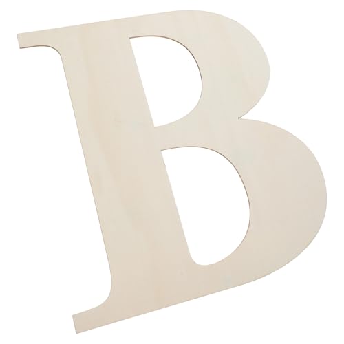 Holibanna Englisches Alphabet -Board Große Buchstaben als Wanddekoration Briefbrett Zeichen große Wandbuchstaben Blanko-Holzschilder zum Basteln Holz-Alphabet Buchsbaum von Holibanna