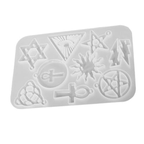 Holibanna Epoxidharz Silikonform für Diy Schmuckherstellung Fünfzackiger Stern Anhänger Gießform für Ohrringe und Pendants Einfach zu Handhaben Präzise Details und Glatte Oberflächen von Holibanna