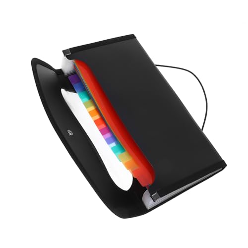 Holibanna Erweiterbare Fächer Fächermappe Wasserdichter Dokumentenordner für Büro Schule und Zuhause Schwarz für Quittungen und Unterlagen Organizer für Akkurate Ablage Holibanna Erweiterbare Fächer Fächermappe Wasserdichter Dokumentenordner für Büro Schule und Zuhause Schwarz für Quittungen und Unterlagen Organizer für Akkurate Ablage von Holibanna