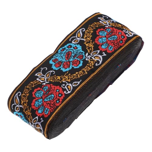 Holibanna Ethno stil Blumenmuster Zierband Dekoratives Nähband für Kleidung DIY gurtband für Instrumente Strapazierfähiges Farbechtes Textilzubehör von Holibanna