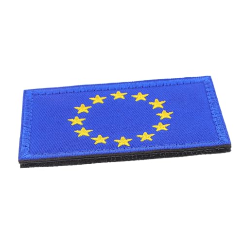 Holibanna Eu Flagge Patch Bestickte Fahne für Rucksäcke Hüte und Kleidung Robustes Nylonmaterial mit Einzigartigem Design Einfach Anzubringen Europa Fans und Dekoration von Holibanna