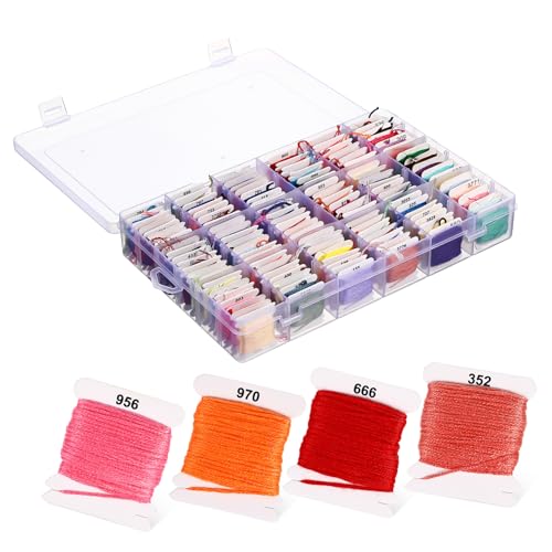 Holibanna Farben Stickgarn Ägyptische Baumwolle Sticktwist Stickfäden für Kreuzstich Freundschaftsbänder Basteln mit Hoher Reißfestigkeit und Robuster Box Holibanna Farben Stickgarn Ägyptische Baumwolle Sticktwist Stickfäden für Kreuzstich Freundschaftsbänder Basteln mit Hoher Reißfestigkeit und Robuster Box von Holibanna