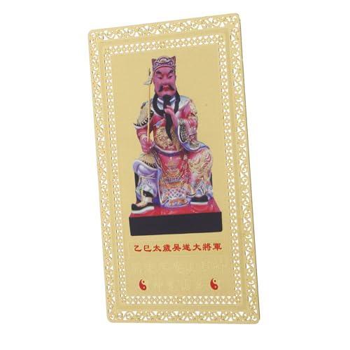 Holibanna Feng Shui Tai Sui Amulettkarte aus Robustem Messing Schlankes Design für Geldbörse Gravur Vielseitig Nutzbar Glücksbringer zum Chinesischen Neujahr Schutz und Wohlstand Holibanna Feng Shui Tai Sui Amulettkarte aus Robustem Messing Schlankes Design für Geldbörse Gravur Vielseitig Nutzbar Glücksbringer zum Chinesischen Neujahr Schutz und Wohlstand von Holibanna