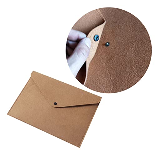 Holibanna Filz Dateiordner Mit Druckknopf Dokumentenorganisator Für Büro Schule Und Zuhause Reißfest Klassisches Design Sicherer Halt Für Wichtige Unterlagen von Holibanna