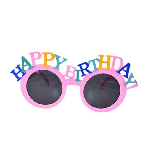 Holibanna Geburtstagsbrille Kindergeburtstagsbrille Alles Zum Geburtstag Brille Geburtstagsparty-brille Partybrille Schnapsgläser Requisiten Lustig Rosa Party Mitgebsel Kinder von Holibanna