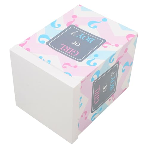 Holibanna Gender Reveal Balloon Box Papier Shower Dekoration Jungen Mädchen Party für Babyparty Festliche Luftballons von Holibanna
