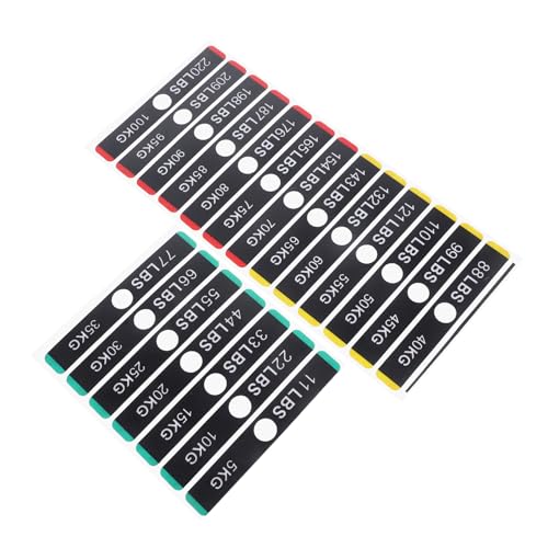 Holibanna Gewichtsaufkleber Gym Equipment Etiketten mit Nadelloch Fitnessstudio Gewichtsstapel Sticker Wiederverwendbar für Hanteln und Trainingsgeräte Holibanna Gewichtsaufkleber Gym Equipment Etiketten mit Nadelloch Fitnessstudio Gewichtsstapel Sticker Wiederverwendbar für Hanteln und Trainingsgeräte von Holibanna