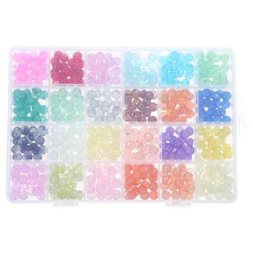 Holibanna Glasperlen für DIY Schmuckherstellung Farben Perlen zum Basteln Facettierte Glasperlen mit Lochdesign für Armbänder und Halsketten Langlebig und Hautfreundlich Holibanna Glasperlen für DIY Schmuckherstellung Farben Perlen zum Basteln Facettierte Glasperlen mit Lochdesign für Armbänder und Halsketten Langlebig und Hautfreundlich von Holibanna