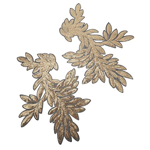 Holibanna Goldene Pailletten Applikationen Aufbügelflicken für Kleidung Stickerei Patches zur Dekoration von Kleidung Schuhen und Accessoires Holibanna Goldene Pailletten Applikationen Aufbügelflicken für Kleidung Stickerei Patches zur Dekoration von Kleidung Schuhen und Accessoires von Holibanna