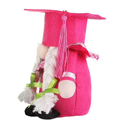 Holibanna Graduation GNOME Dekoration Plüsch GNOME Mit Bachelorhut Gesichtslose Puppe Für Abschlussfeier Zufälliger Stil Für Wohn Und Büroräume von Holibanna