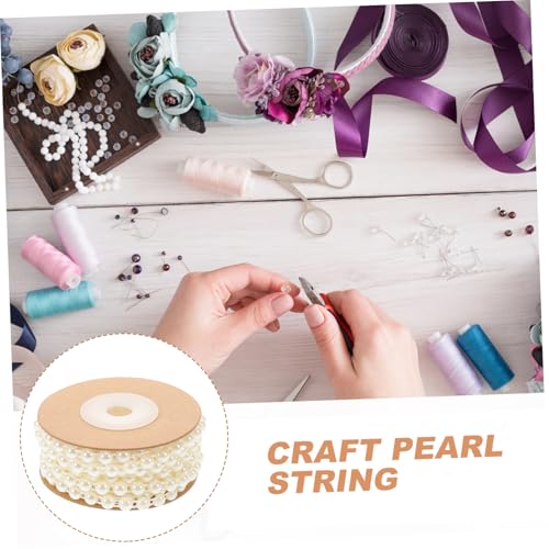 Holibanna Halbrunde Perlenkette Beige Abs Perlenrolle für Schmuckherstellung DIY Armbänder Halsketten Basteln Vielseitig Sicher Robust Holibanna Halbrunde Perlenkette Beige Abs Perlenrolle für Schmuckherstellung DIY Armbänder Halsketten Basteln Vielseitig Sicher Robust von Holibanna