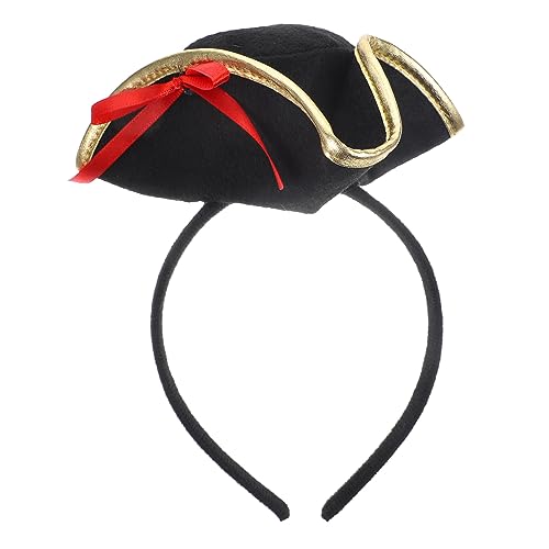 Holibanna Halloween Haarreif Piratenhut mit Goldfarbenem Schleifenrand Langlebiges Cosplay Haarband für Halloween Piratenpartys Kostümzubehör und Maskenball Accessoire Holibanna Halloween Haarreif Piratenhut mit Goldfarbenem Schleifenrand Langlebiges Cosplay Haarband für Halloween Piratenpartys Kostümzubehör und Maskenball Accessoire von Holibanna