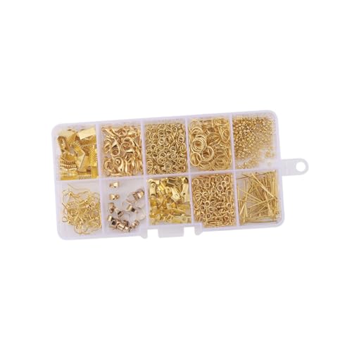 Holibanna Handgemachte Ohrringe Charm Kit Ohrclip Set für DIY Schmuckherstellung Gold Einzelbox für Weihnachten Geburtstage Bastelprojekte von Holibanna