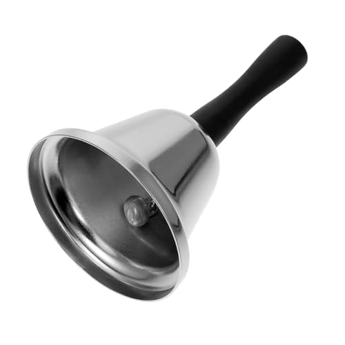 Holibanna Handglocke für Schule und Restaurant Praktische Tischglocke mit Holzgriff Dekorative Serviceglocke für Esstisch und Schreibtisch Langlebig und von Holibanna
