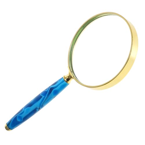 Holibanna Handlupe mit Facher Vergrößerung Optisches Tragbar für Senioren Leselupe für Zeitungen und Menüs Blaues Handteil Kompakt und Praktisch Holibanna Handlupe mit Facher Vergrößerung Optisches Tragbar für Senioren Leselupe für Zeitungen und Menüs Blaues Handteil Kompakt und Praktisch von Holibanna