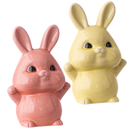 Holibanna Hasenfiguren Tisch Dekoration Moderne Kaninchen Statue Und Stilvolle Home Decor Für Wohnzimmer Und Schreibtisch Hasen Deko Für Tierliebhaber von Holibanna