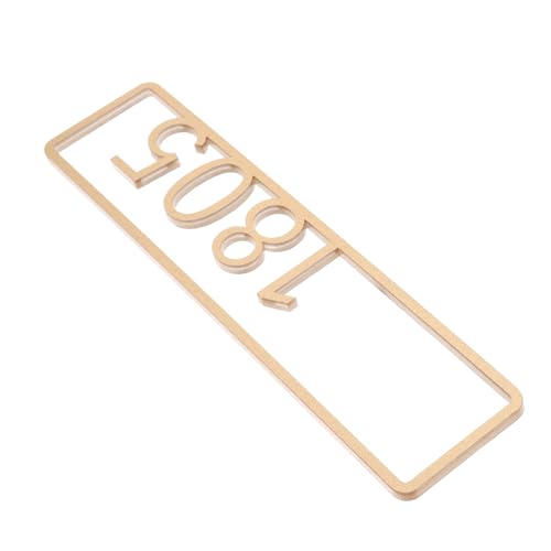 Holibanna Hauszeichen Wandnummernschild Vinyl Adresse Türnummernschilder Türen hausnummer Dekoratives Schild Bürotürschild Garagentürschild Bürotürnummern Adressnummern für Acryl Golden von Holibanna