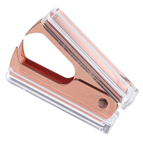 Holibanna Heftklammerentferner aus Acryl Tragbares Werkzeug für Büro und Zuhause Vielseitig Einsetzbar Elegantem Roségold für Lehrer und von Holibanna