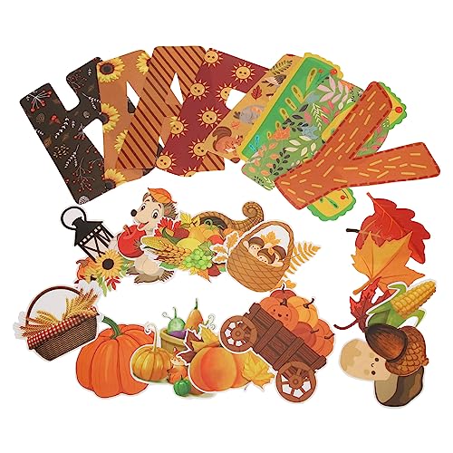 Holibanna Herbstliche Papierausschnitte Thanksgiving Pinnwand Dekoration Klassenzimmer Ausschnitt Kindergarten Wanddeko Bunte Papierdekoration Holibanna Herbstliche Papierausschnitte Thanksgiving Pinnwand Dekoration Klassenzimmer Ausschnitt Kindergarten Wanddeko Bunte Papierdekoration von Holibanna