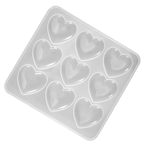 Holibanna Herz Silikonform für Gießharz Diy Bastelzubehör Fach Herzform für Fondant Seifen und Mehr Premium Antihaftbeschichtet Einfach zu Verwenden von Holibanna