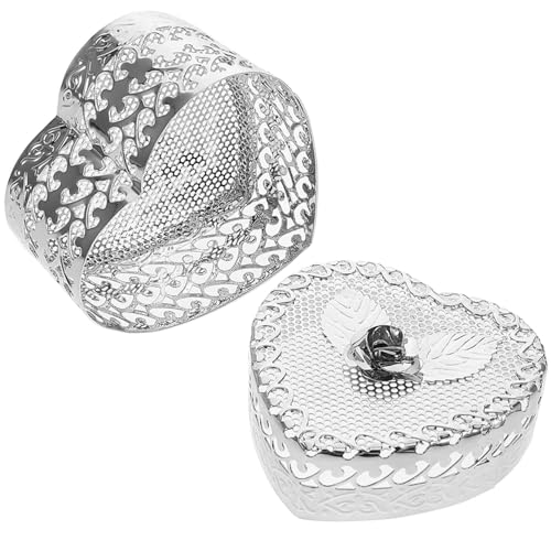 Holibanna Herzförmige Schmuckschatulle Aus Metall Platz Für Schmuck Vintage-aufbewahrungsbox Für Ringe Und Halsketten Passend Für Valentinstag Und Hochzeiten Holibanna Herzförmige Schmuckschatulle Aus Metall Platz Für Schmuck Vintage-aufbewahrungsbox Für Ringe Und Halsketten Passend Für Valentinstag Und Hochzeiten von Holibanna