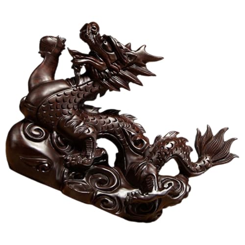 Holibanna Holz Drache Statue Chinesisches Drachenornament für Schreibtisch Holzfigur für Wohnzimmer Büro und Feng Shui Dekoration und Langlebig Holibanna Holz Drache Statue Chinesisches Drachenornament für Schreibtisch Holzfigur für Wohnzimmer Büro und Feng Shui Dekoration und Langlebig von Holibanna