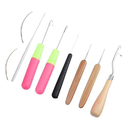 Holibanna Holz Häkelnadel Set Multifunktionales Strickwerkzeug für DIY Langlebige Stricknadeln zum Häkeln von Pullovern Schals Decken und Accessoires Garn Werkzeug für Handarbeit von Holibanna