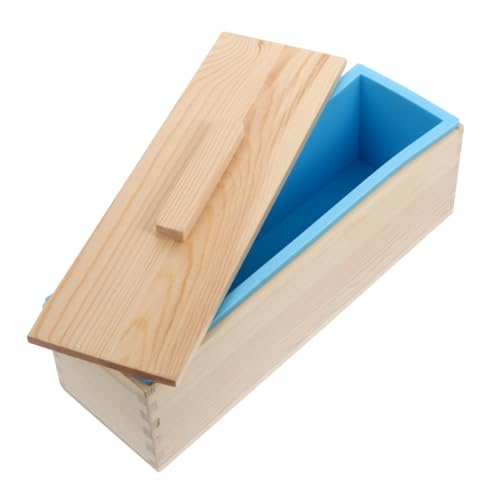 Holibanna Holz Seifenform Set mit Silikonmold Handgemachte Seifenherstellung Werkzeug für DIY Seifen Langlebig Geruchlos und Benutzerfreundlich von Holibanna