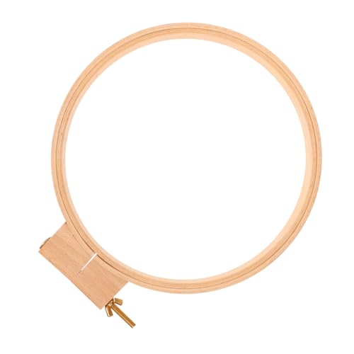 Holibanna Holz Stickrahmen Durchmesser Wiederverwendbarer Stickring für Kreuzstich und Handarbeit Stabiler Nährahmen für DIY Basteln Wand und Hochzeitsdekoration von Holibanna