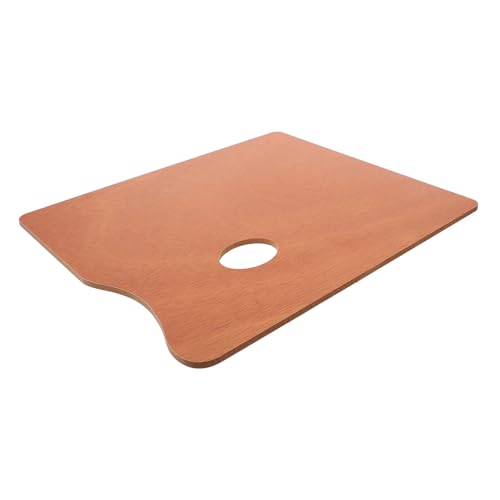 Holibanna Holzpalette Malpalette Farbhalterschale Ölgemälde Maltablett Faltbare Aquarellpalette Deckel Aquarellpalette Holz Farbsparer Ölfarben-Palette Beige von Holibanna